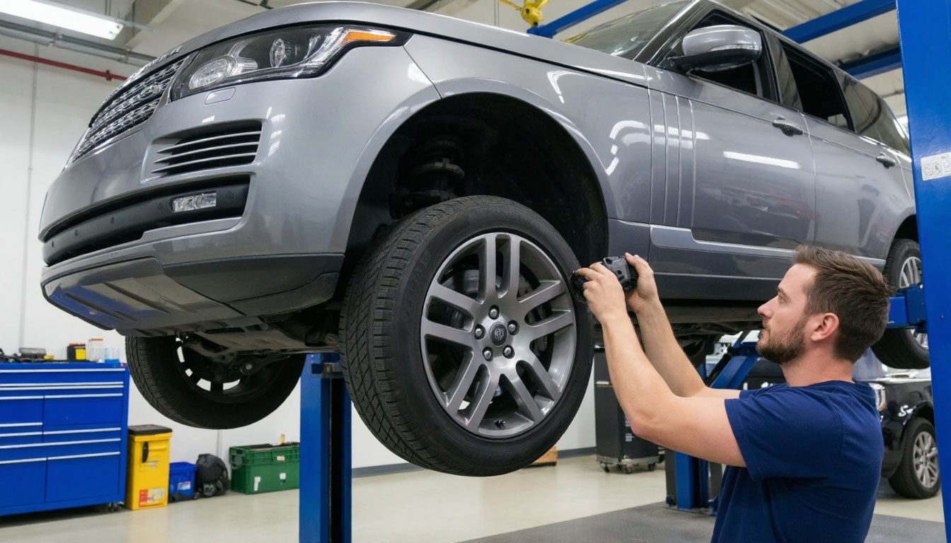 замена тормозных колодок рендж ровер